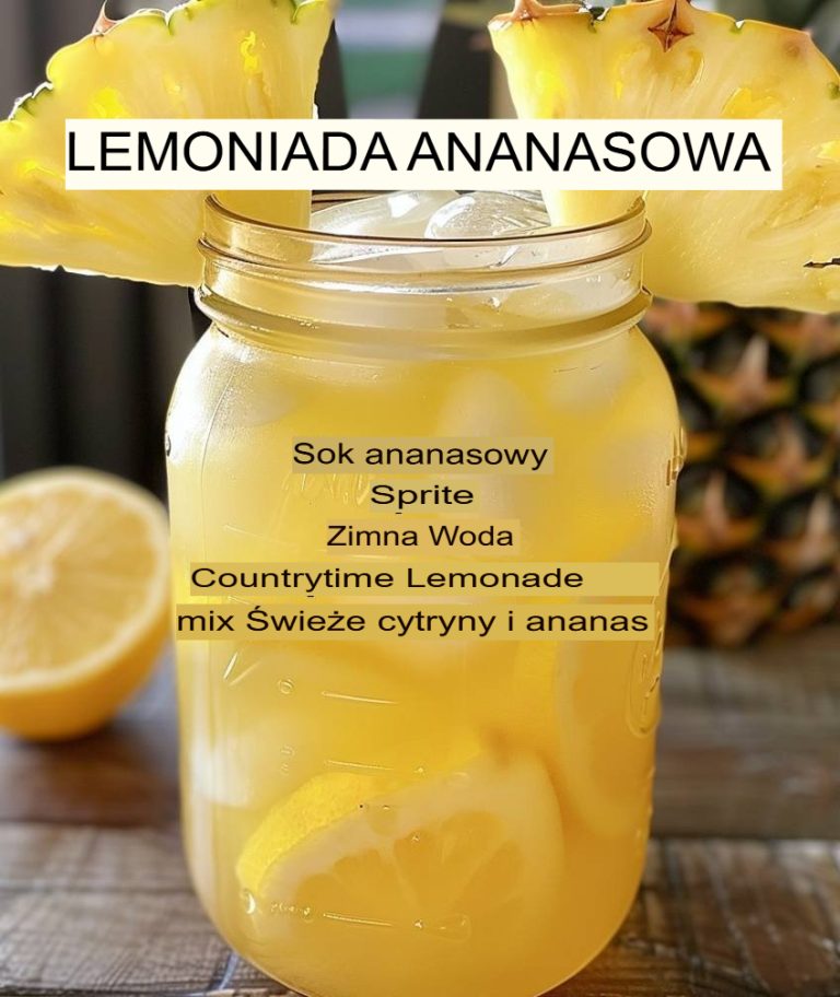 Orzeźwiający Ananasowo-Cytrynowy Poncz 🍍🍋