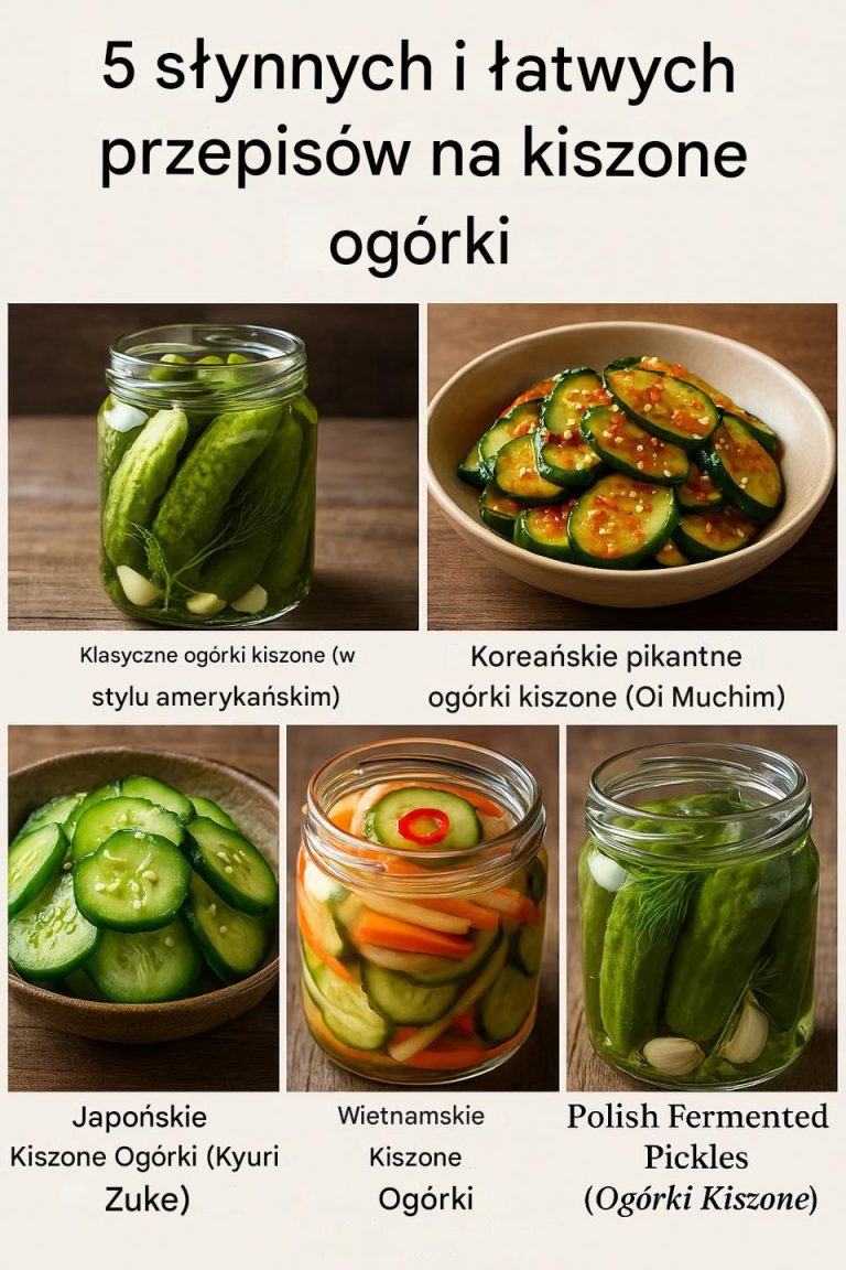 5 słynnych i łatwych przepisów na kiszone ogórki – chrupiące, pikantne i pełne smaku!