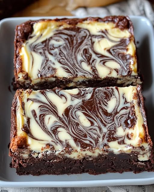 Brownies z serem śmietankowym