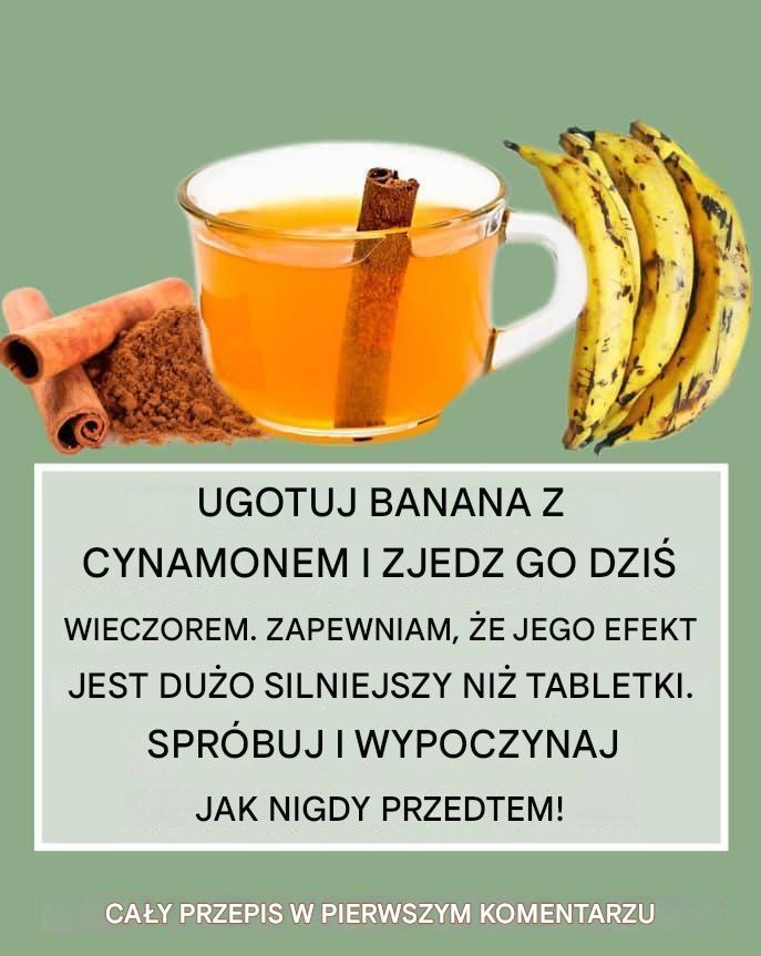 Połączenie banana i cynamonu jest stosowane od czasów starożytnych jako naturalny środek poprawiający sen