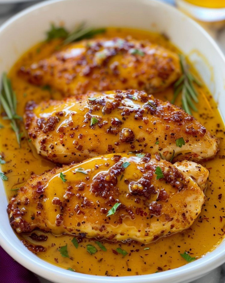 Kurczak Pieczony w Sosie Miodowo-Musztardowym – Połączenie Smaków, Które Zadziwi Twoje Podniebienie!