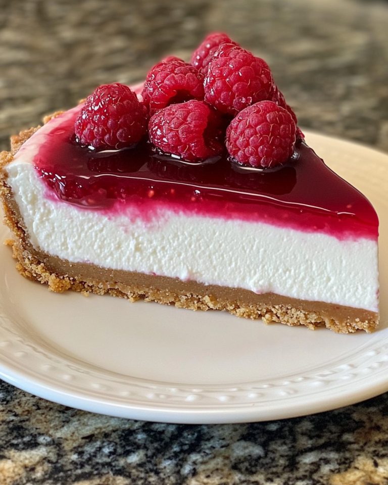  Sernik z Malinami i Galaretką Owocową