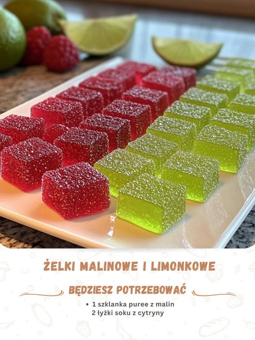 Żelki malinowe i limonkowe – 3 proste kroki do zdrowia