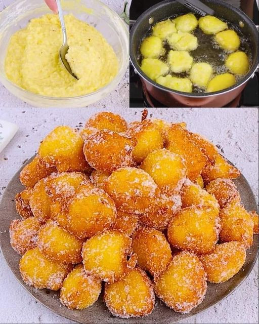 Mini pączki cukrowe