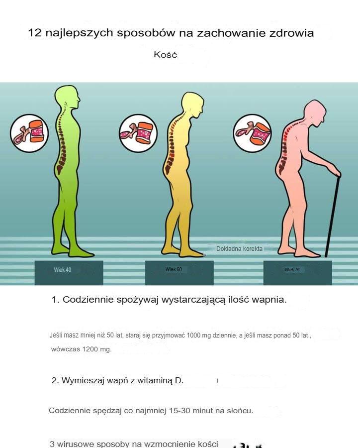 12 najlepszych sposobów na utrzymanie zdrowych kości