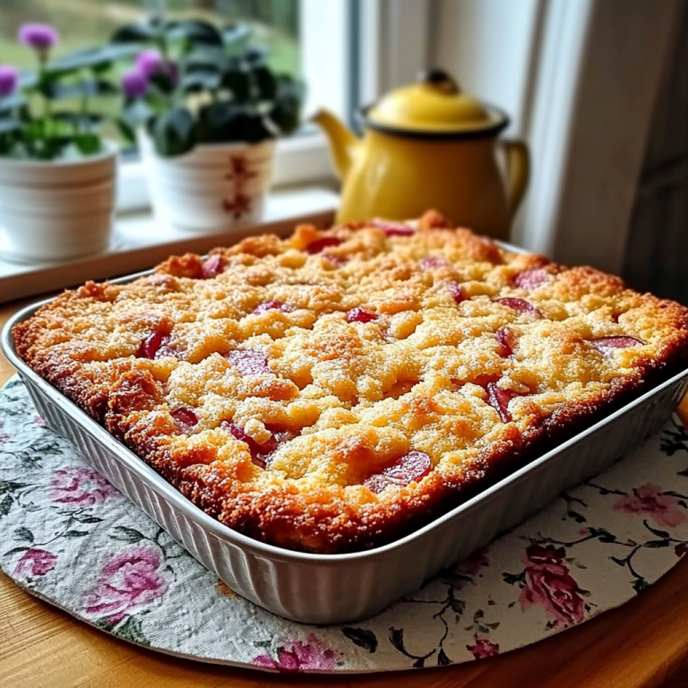 Ciasto z maślanki z brzoskwiniami i lukrem cytrynowym