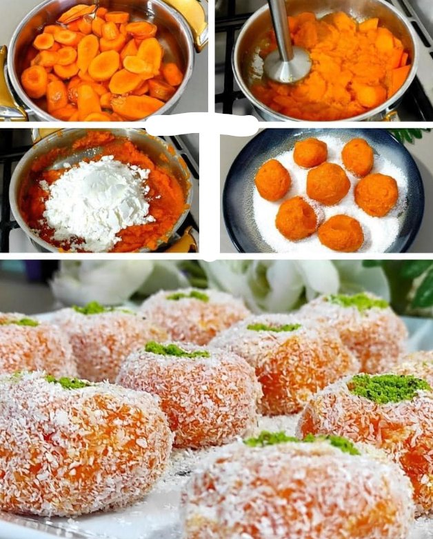 Przepis na deser z kulkami marchewkowymi