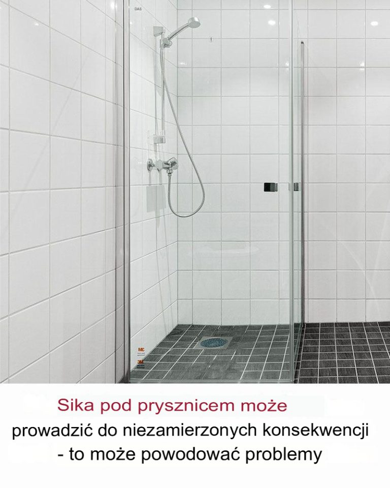 Dlaczego nie należy sikać pod prysznicem