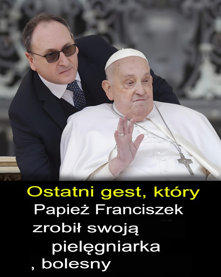 Rozdzierający serce ostatni gest papieża Franciszka skierowany do pielęgniarki przed śmiercią