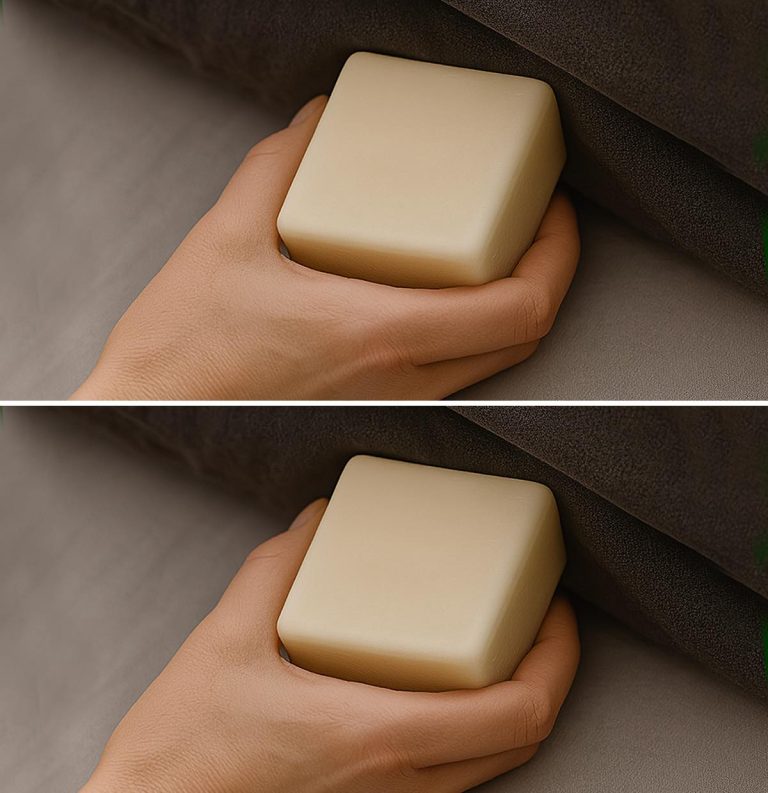 Mydło marsylskie pod prześcieradłem na bóle stawów i mięśni oraz bezsenność.