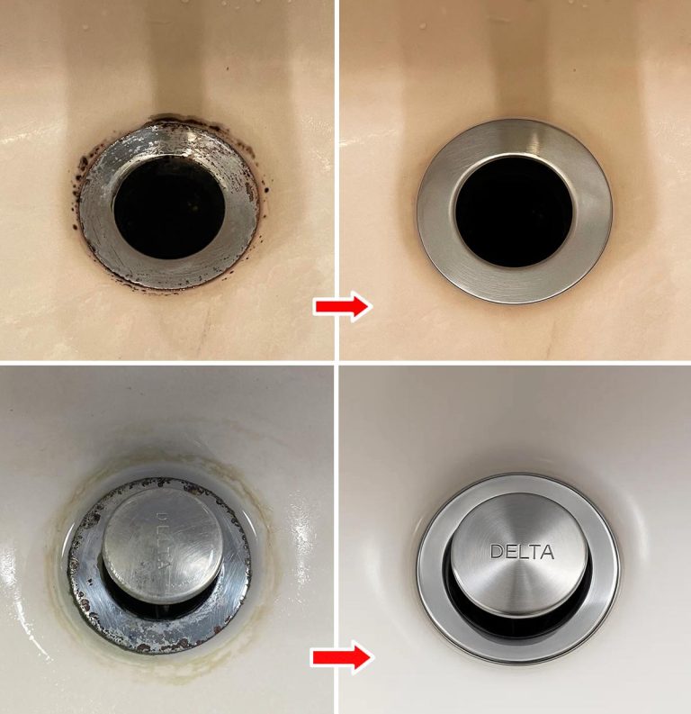 Jak usunąć cienie wokół kranów?