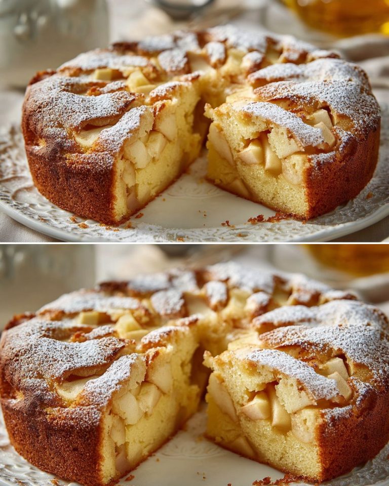 Super soczysty i prosty placek jabłkowy w piekarniku w 5 minut