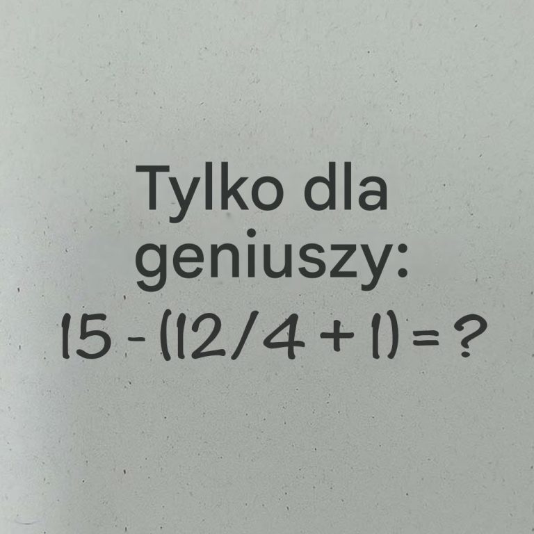 Kto znajdzie właściwą odpowiedź?