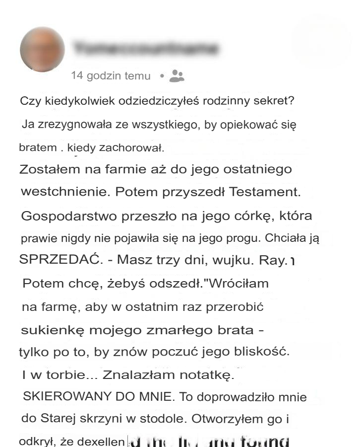 Testament mojego zmarłego brata ujawnił rodzinną tajemnicę, której nigdy nie powinnam była poznać