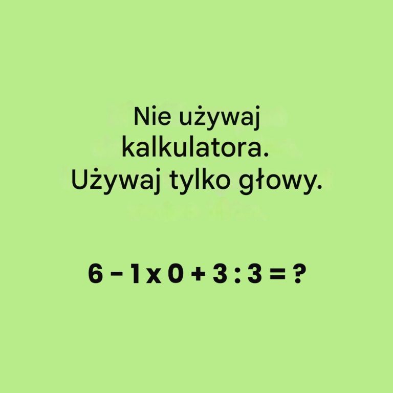 Rozwiąż tę łamigłówkę matematyczną dla szkoły średniej w mniej niż 10 sekund
