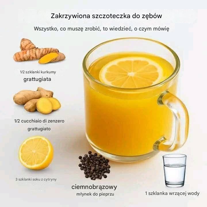 Przepis na tonik leczniczy z kurkumą: