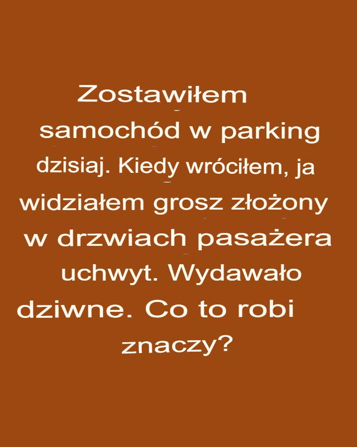 Nigdy wcześniej o tym nie słyszałem