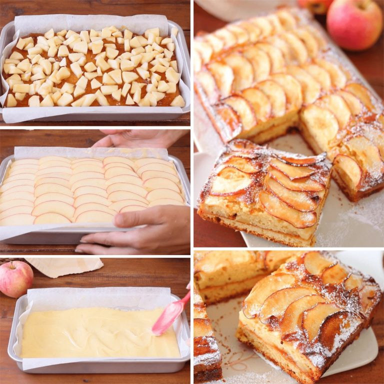 Ciasto z jabłkami i dżemem