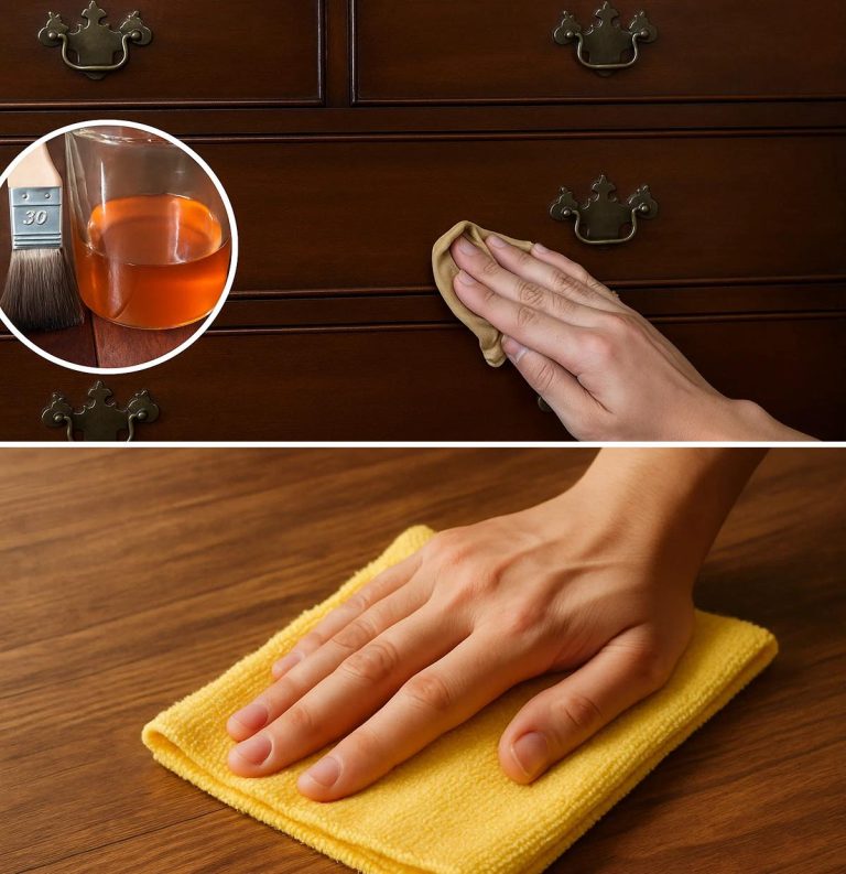 Specjalny olej, który poleruje drewniane meble i sprawia, że wyglądają jak nowe