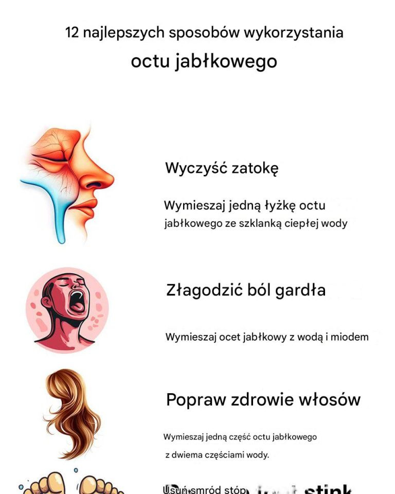 12 najlepszych sposobów wykorzystania octu jabłkowego