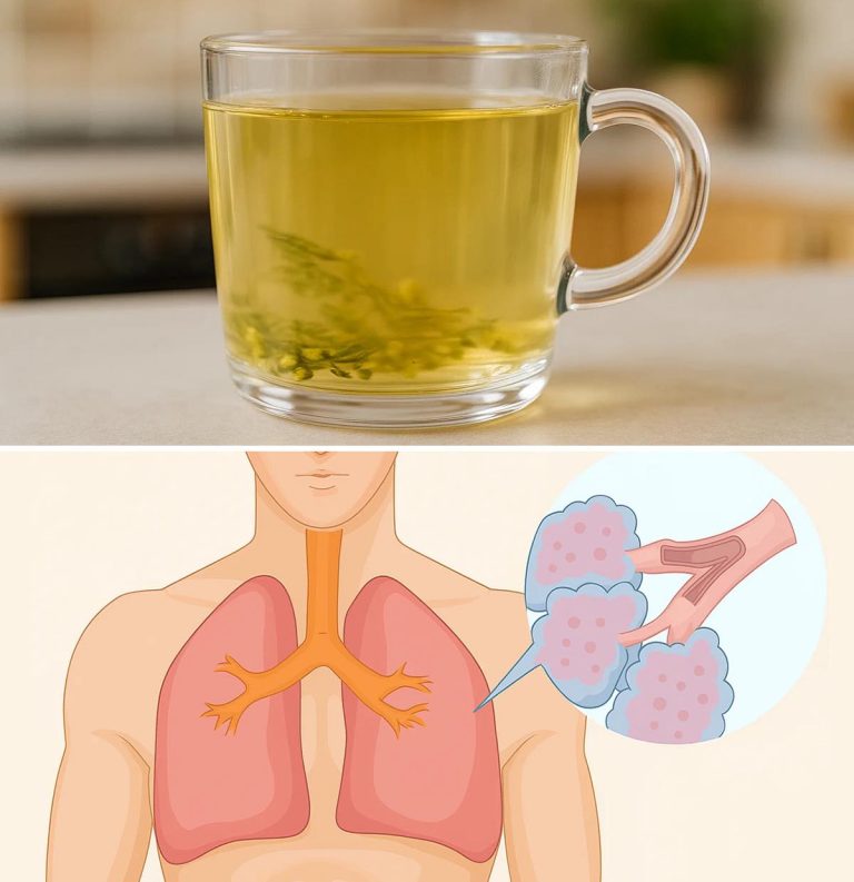 Herbata, która eliminuje całą flegmę w płucach, detoksykuje drogi oddechowe i leczy astmę