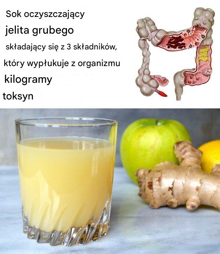 Sok oczyszczający jelita grubego z 3 składników: jak jabłka, imbir i cytryna mogą wypłukać z organizmu kilogramy toksyn