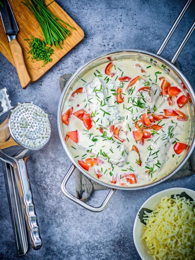 Prosta ryba z szczypiorkiem