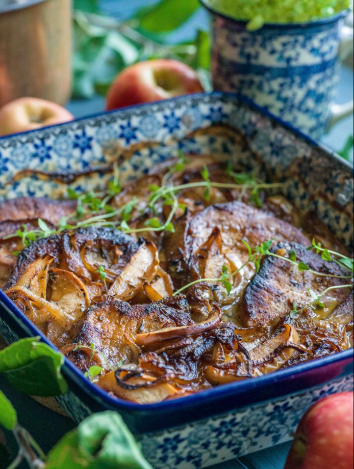 Kotlety schabowe z jabłkiem