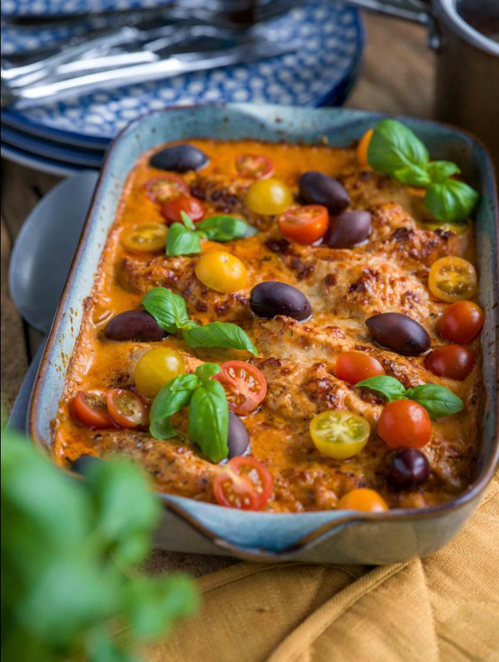 Kremowy kurczak zapiekany