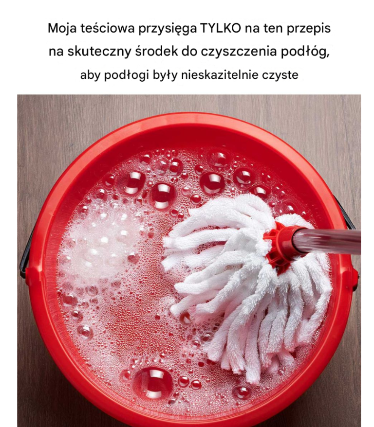 Domowy, ciężki środek do mycia podłóg – sprawdzony przepis mojej teściowej na lśniący dom