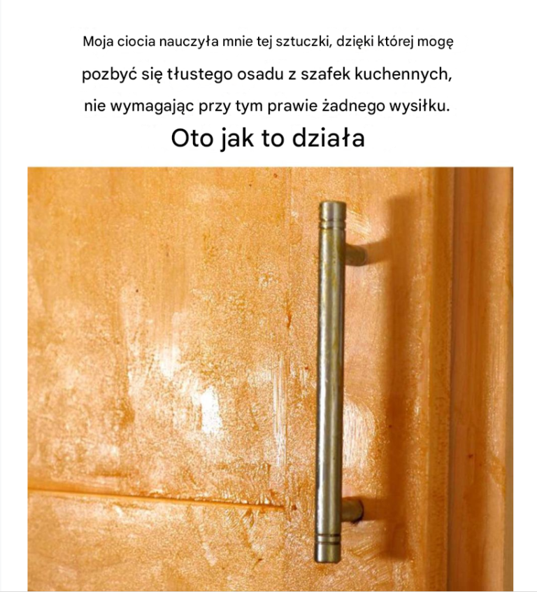 Jak łatwo usunąć tłusty osad z szafek kuchennych – domowy trik mojej cioci