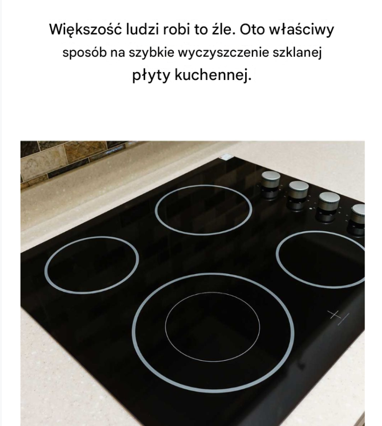 Jak skutecznie wyczyścić szklaną płytę kuchenną – najczęstsze błędy i prosty trik z sody i octu