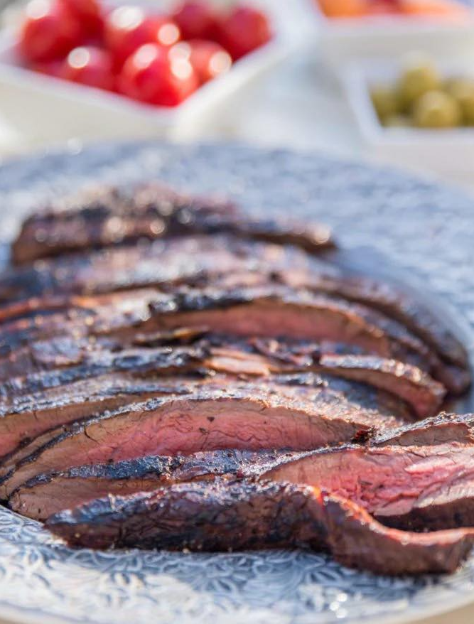 Grillowanie steka flank