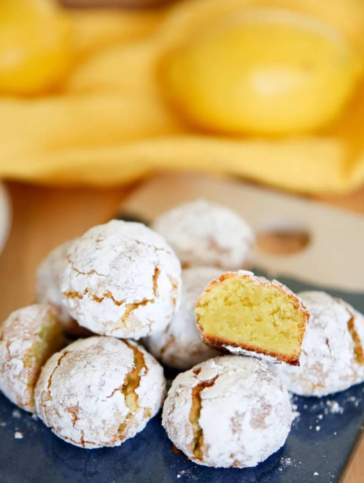 Amaretti Limone – Ciasteczka migdałowe z cytryną
