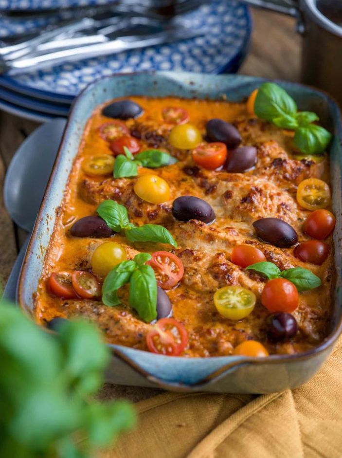 Kremowy kurczak zapiekany