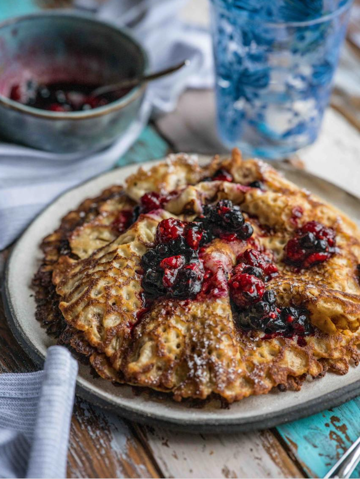 Grube naleśniki z żytnim i graham