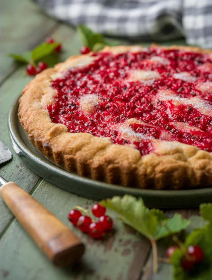 Ciasto z czerwonej porzeczki